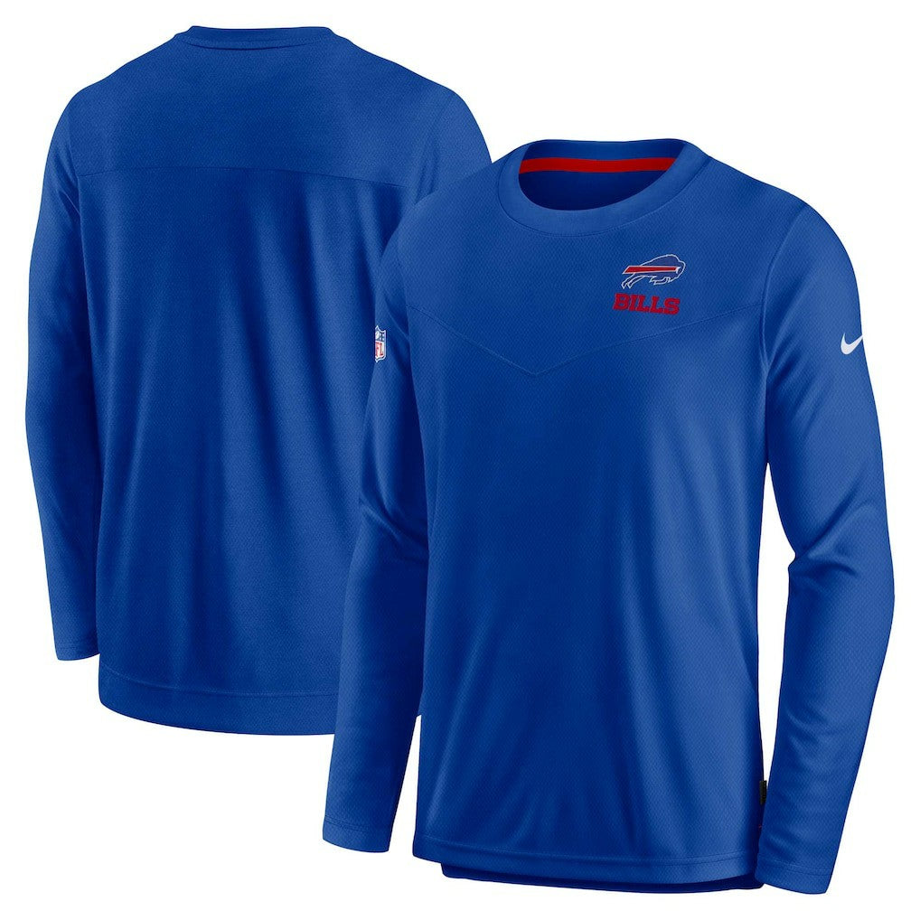 Nike Buffalo Bills Sideline Lockup Performance Pullover Sweatshirt Royal