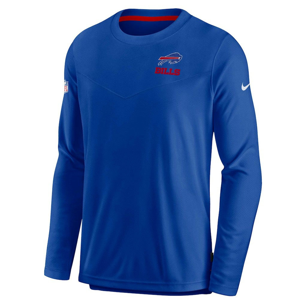 Nike Buffalo Bills Sideline Lockup Performance Pullover Sweatshirt Royal