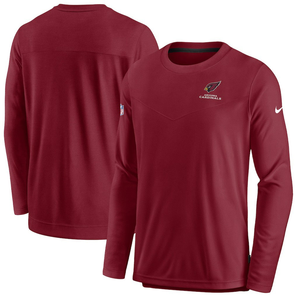 Nike Arizona Cardinals Sideline Lockup Performance Pullover Sweatshirt Cardinal
