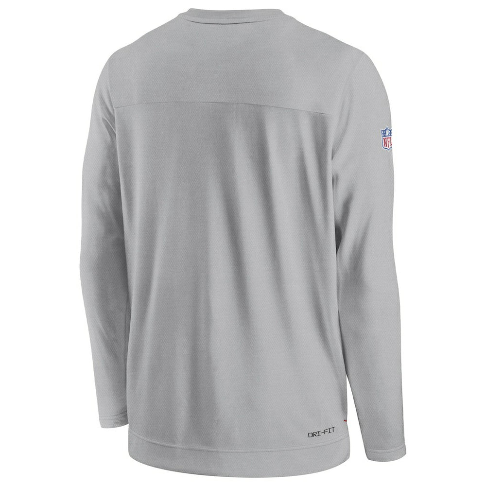 Nike Cleveland Browns Sideline Lockup Performance Pullover Sweatshirt Gray