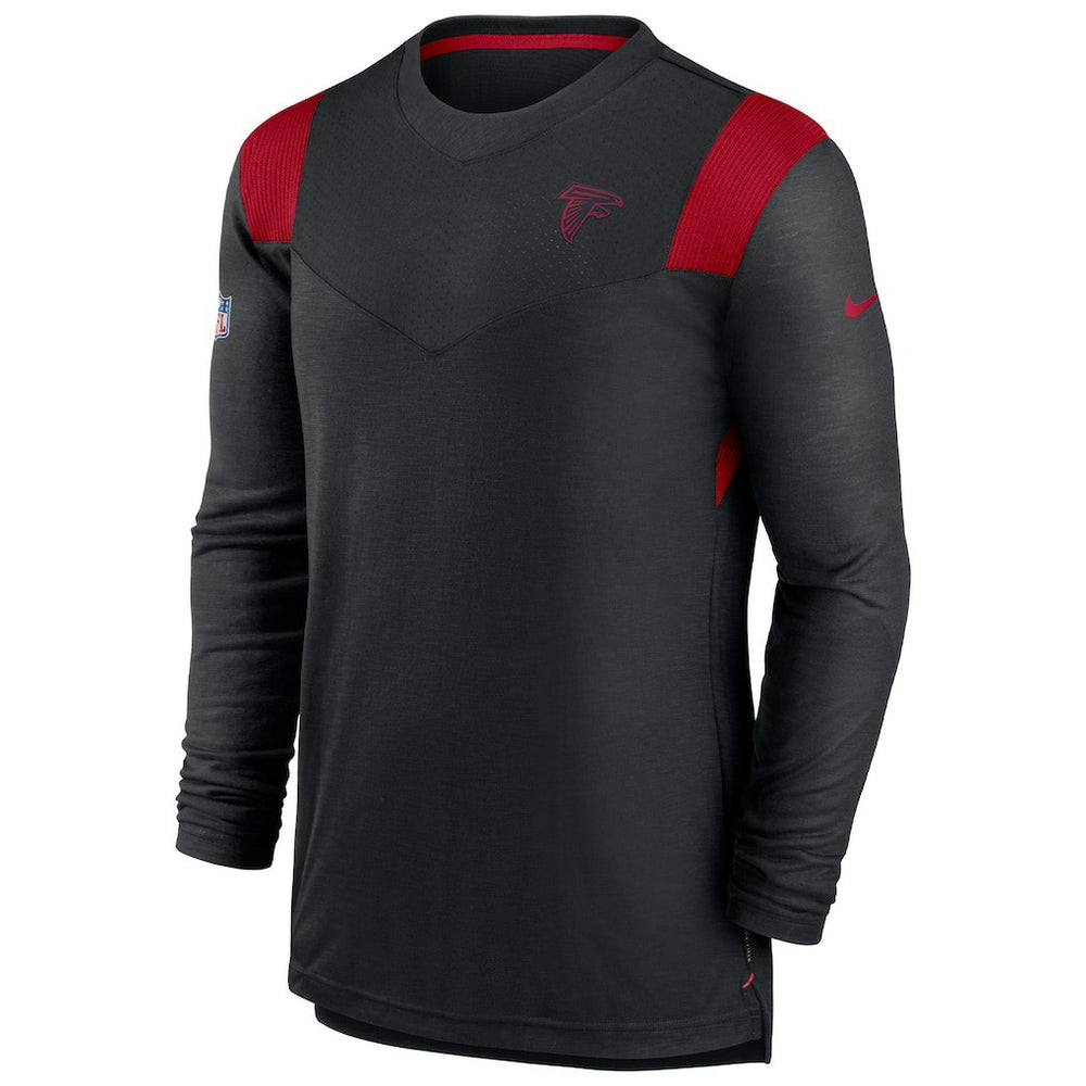 Nike Atlanta Falcons Sideline Tonal Logo Performance Player Long Sleeve T-Shirt Black