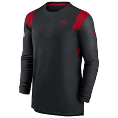 Nike Atlanta Falcons Sideline Tonal Logo Performance Player Long Sleeve T-Shirt Black
