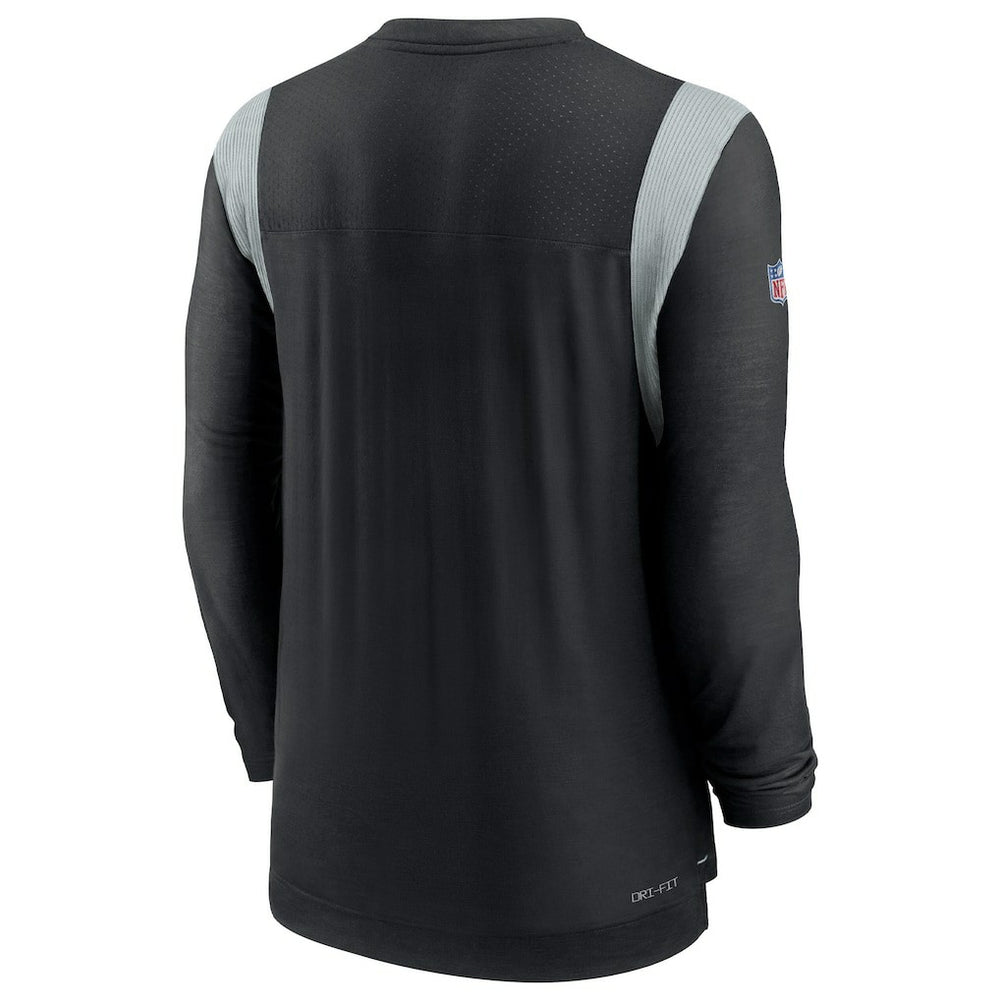 Nike Las Vegas Raiders Sideline Tonal Logo Performance Player Long Sleeve T-Shirt Black