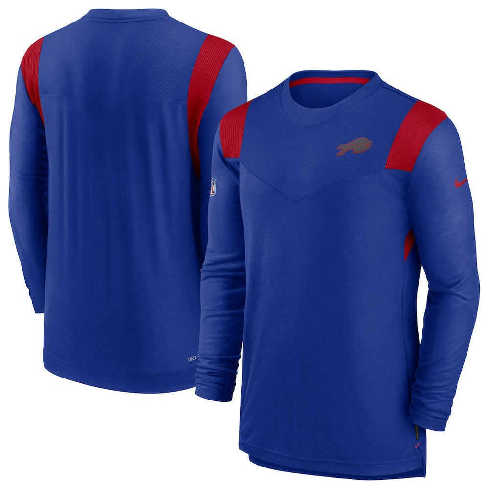 Nike Buffalo Bills Sideline Tonal Logo Performance Player Long Sleeve T-Shirt Royal