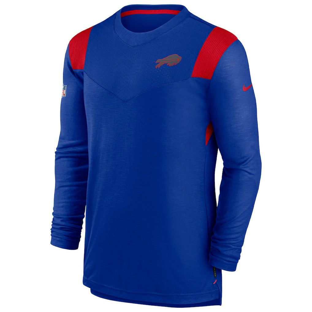 Nike Buffalo Bills Sideline Tonal Logo Performance Player Long Sleeve T-Shirt Royal