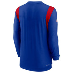 Nike Buffalo Bills Sideline Tonal Logo Performance Player Long Sleeve T-Shirt Royal