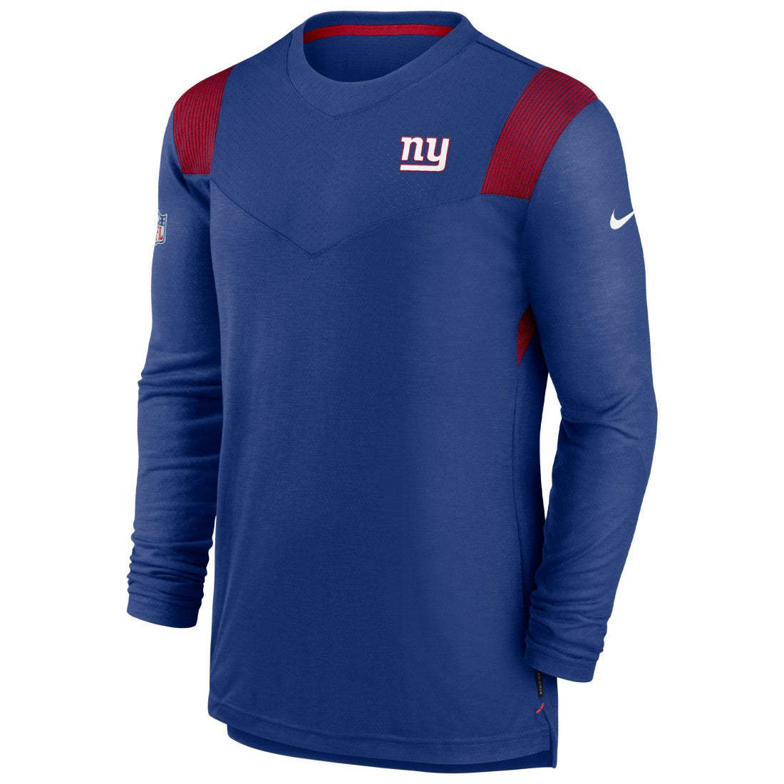 Nike New York Giants Sideline Tonal Logo Performance Player Long Sleeve T-Shirt Royal