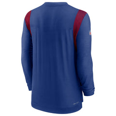 Nike New York Giants Sideline Tonal Logo Performance Player Long Sleeve T-Shirt Royal