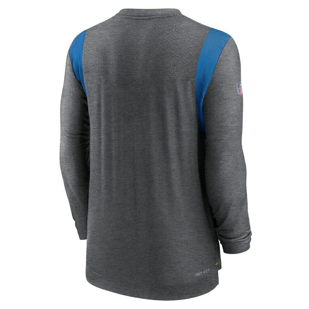 Nike Los Angeles Chargers Sideline Tonal Logo Performance Player Long Sleeve T-Shirt Charcoal