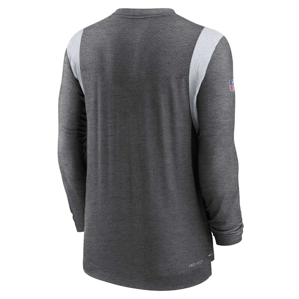 Nike Indianapolis Colts Sideline Tonal Logo Performance Player Long Sleeve T-Shirt Charcoal
