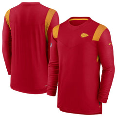 Nike Kansas City Chiefs Sideline Tonal Logo Performance Player Long Sleeve T-Shirt Red