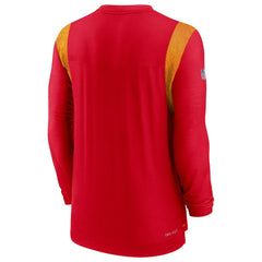 Nike Kansas City Chiefs Sideline Tonal Logo Performance Player Long Sleeve T-Shirt Red