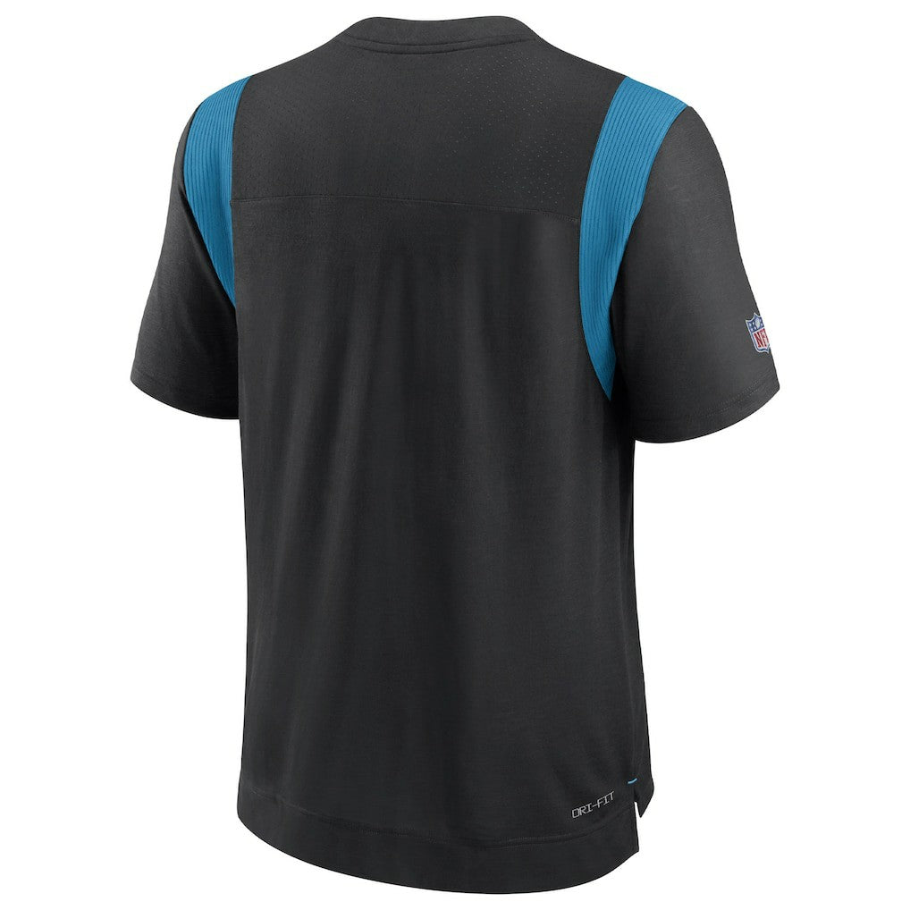 Nike Carolina Panthers Sideline Tonal Logo Performance Player T-Shirt Black
