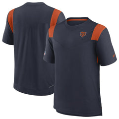 Nike Chicago Bears Sideline Tonal Logo Performance Player T-Shirt Navy