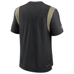 Nike New Orleans Saints Sideline Tonal Logo Performance Player T-Shirt Black
