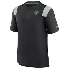 Nike Las Vegas Raiders 2022 Sideline Tonal Logo Performance Player T-Shirt Black