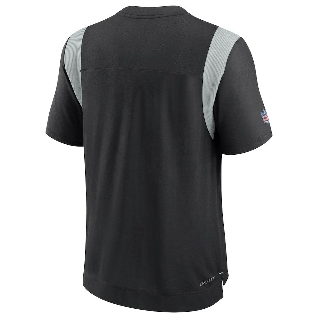 Nike Las Vegas Raiders 2022 Sideline Tonal Logo Performance Player T-Shirt Black
