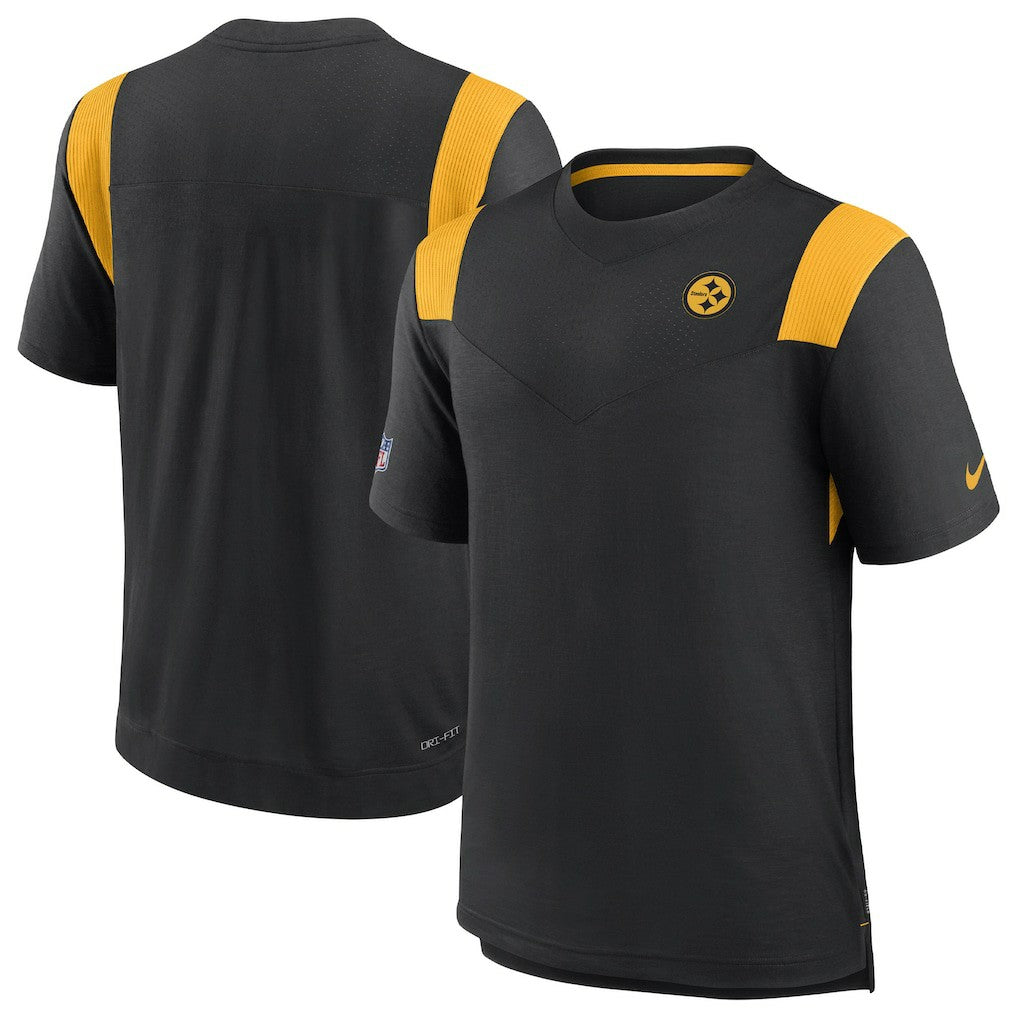 Nike Pittsburgh Steelers Sideline Tonal Logo Performance Player T-Shirt Black