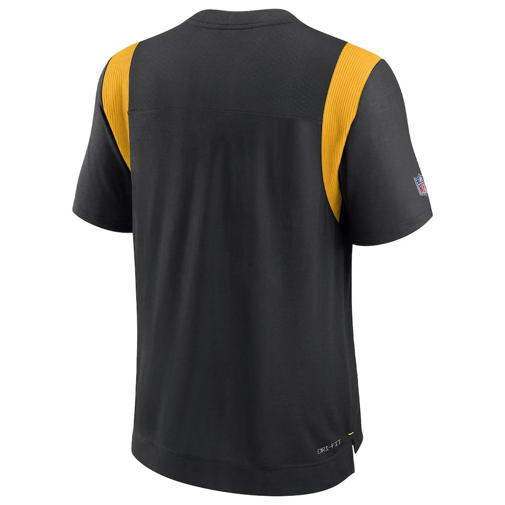 Nike Pittsburgh Steelers Sideline Tonal Logo Performance Player T-Shirt Black