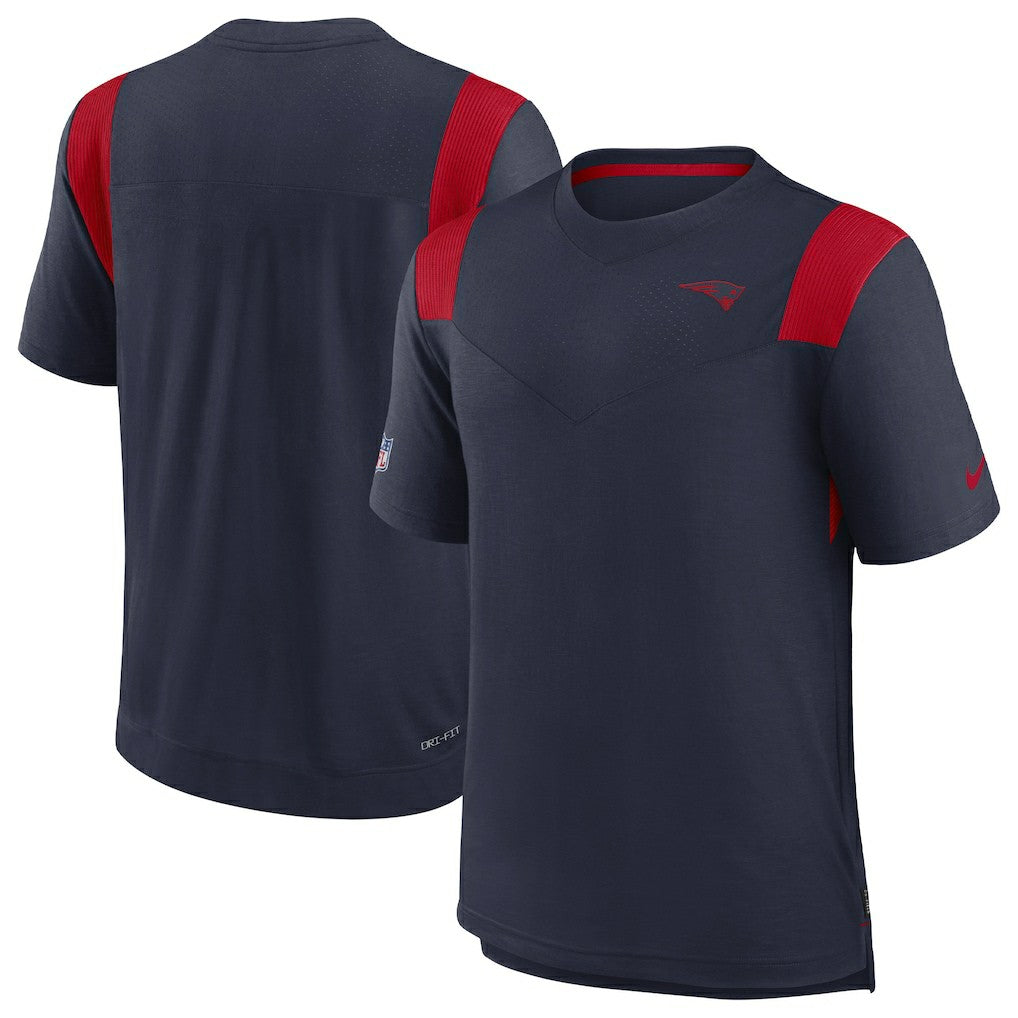 Nike New England Patriots Sideline Tonal Logo Performance Player T-Shirt Navy