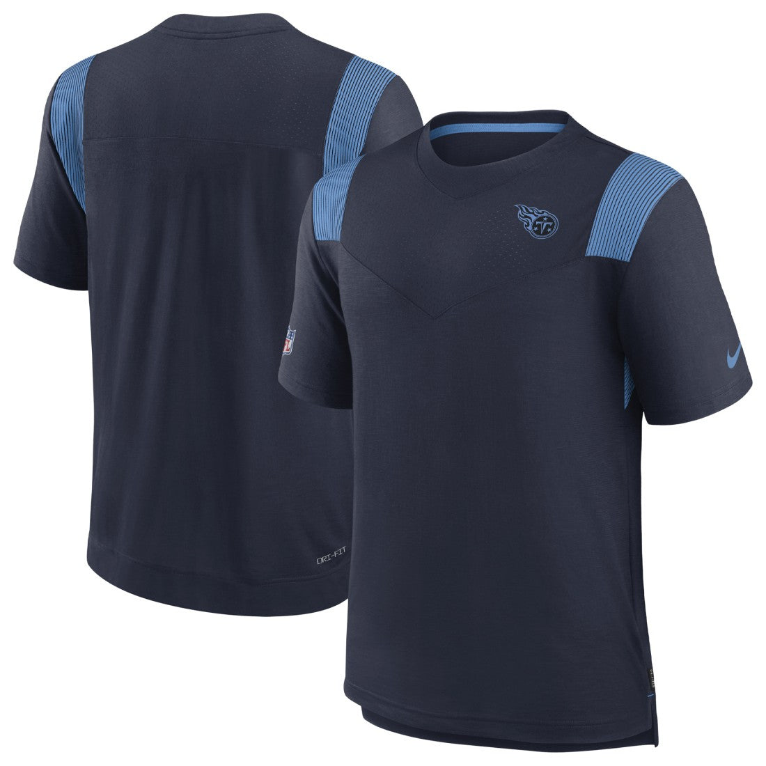 Nike Tennessee Titans Sideline Tonal Logo Performance Player T-Shirt Navy