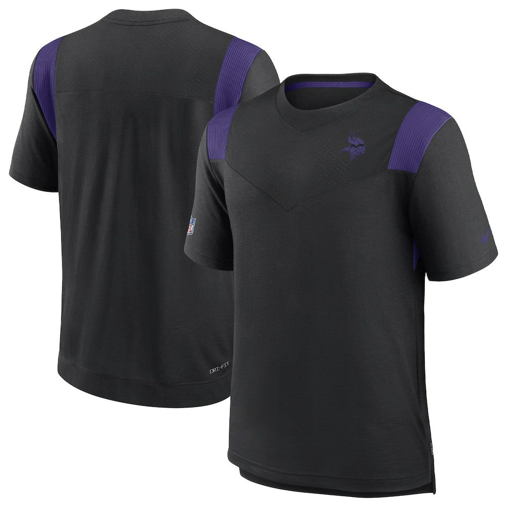 Nike Minnesota Vikings Sideline Tonal Logo Performance Player T-Shirt Black