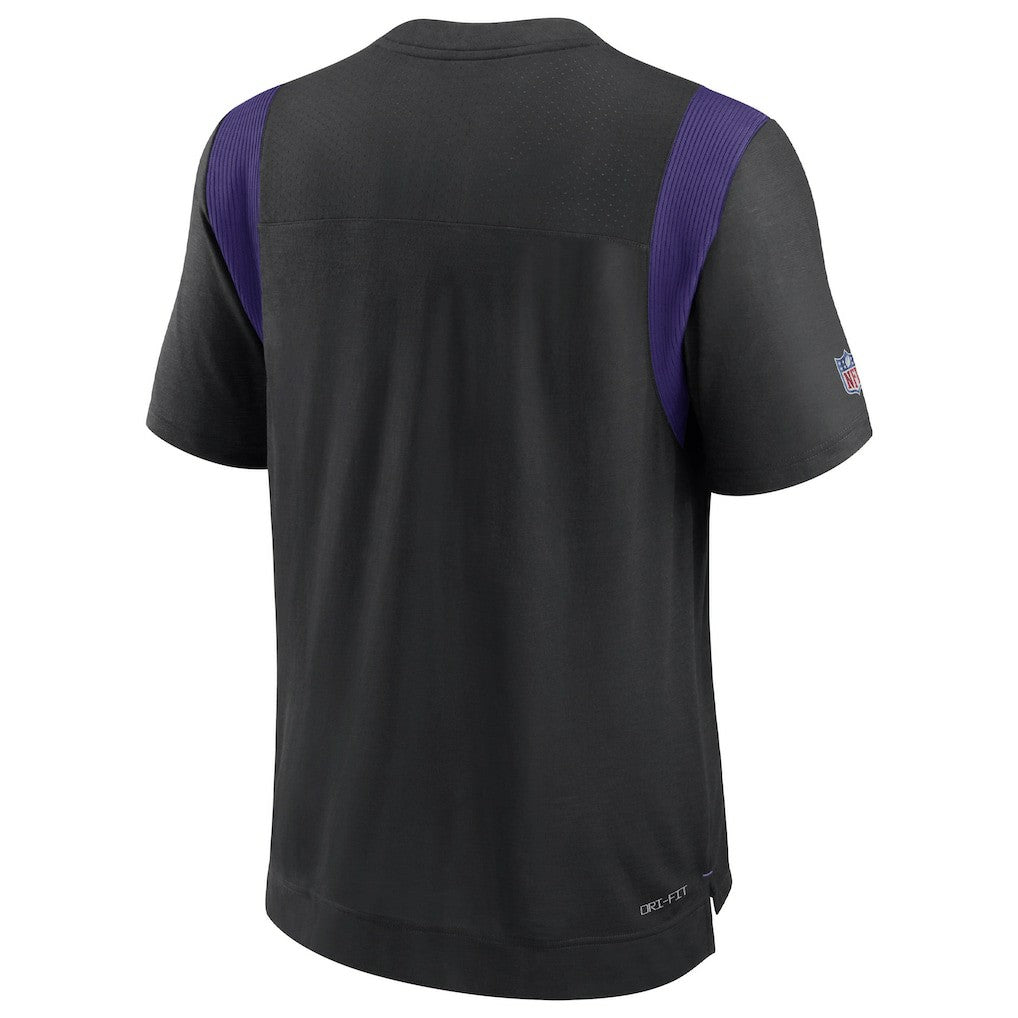 Nike Minnesota Vikings Sideline Tonal Logo Performance Player T-Shirt Black