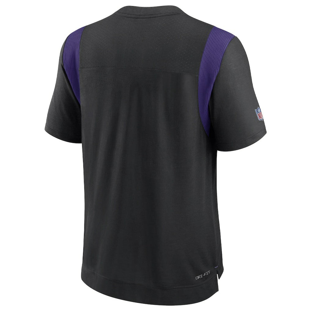 Nike Minnesota Vikings Sideline Tonal Logo Performance Player T-Shirt Black