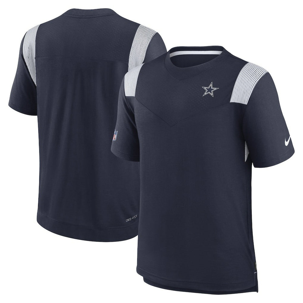 Nike Dallas Cowboys Sideline Tonal Logo Performance Player T-Shirt Navy