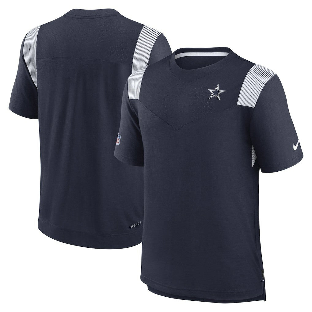 Nike Dallas Cowboys Sideline Tonal Logo Performance Player T-Shirt Navy