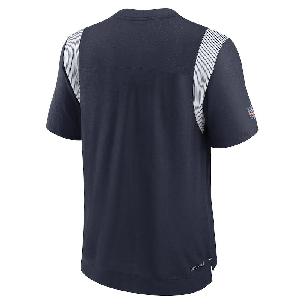 Nike Dallas Cowboys Sideline Tonal Logo Performance Player T-Shirt Navy