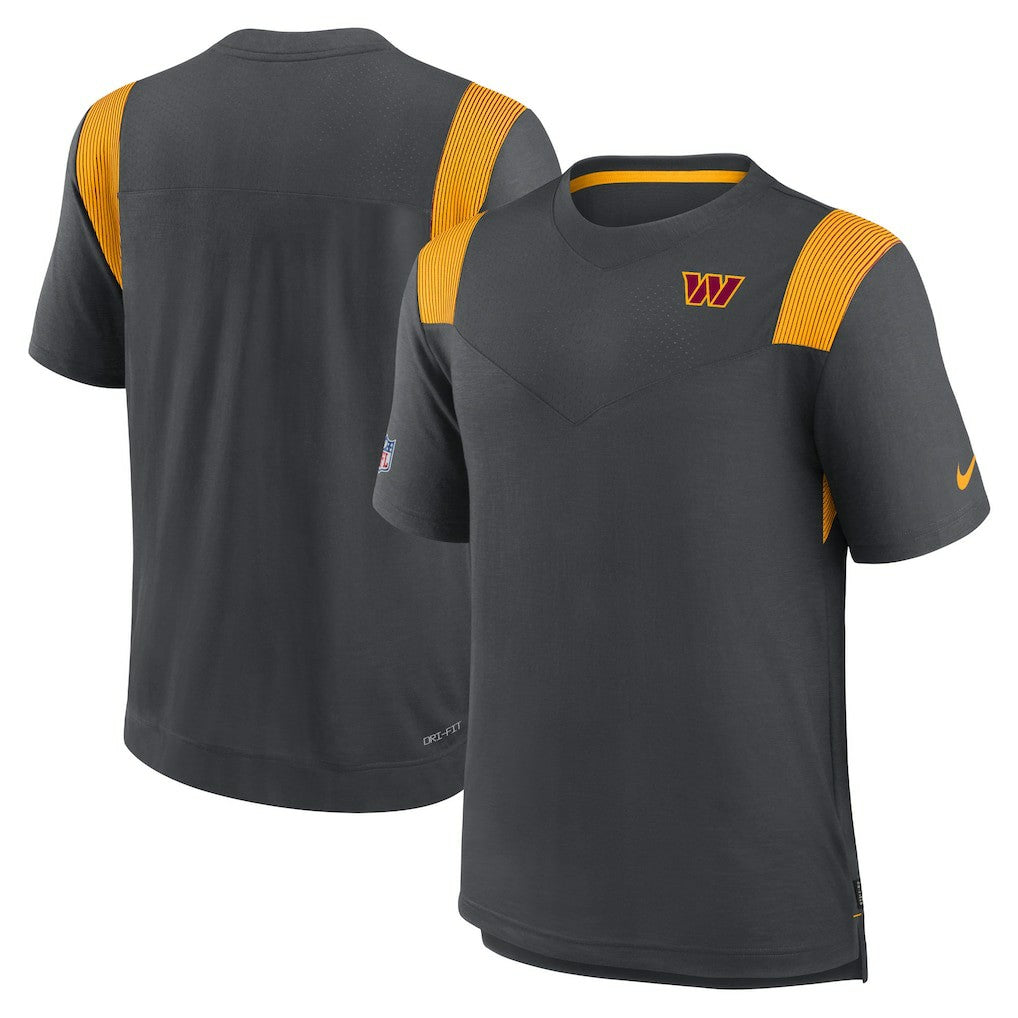 Nike Washington Commanders Sideline Tonal Logo Performance Player T-Shirt Charcoal