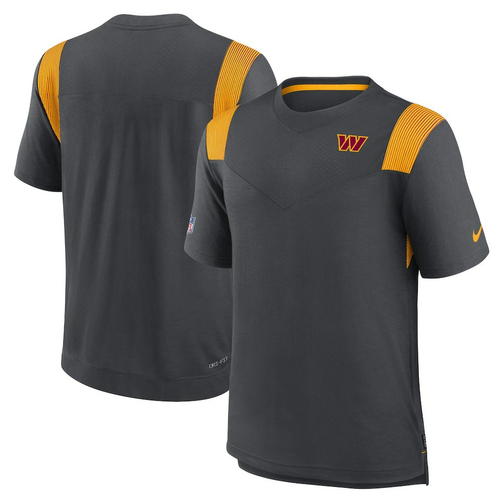 Nike Washington Commanders Sideline Tonal Logo Performance Player T-Shirt Charcoal