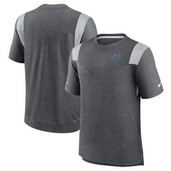 Nike Indianapolis Colts Sideline Tonal Logo Performance Player T-Shirt Heather Charcoal