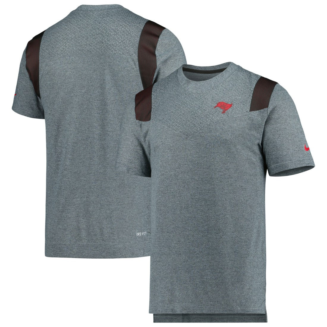 Nike Tampa Bay Buccaneers Sideline Tonal Logo Performance Player T-Shirt Pewter