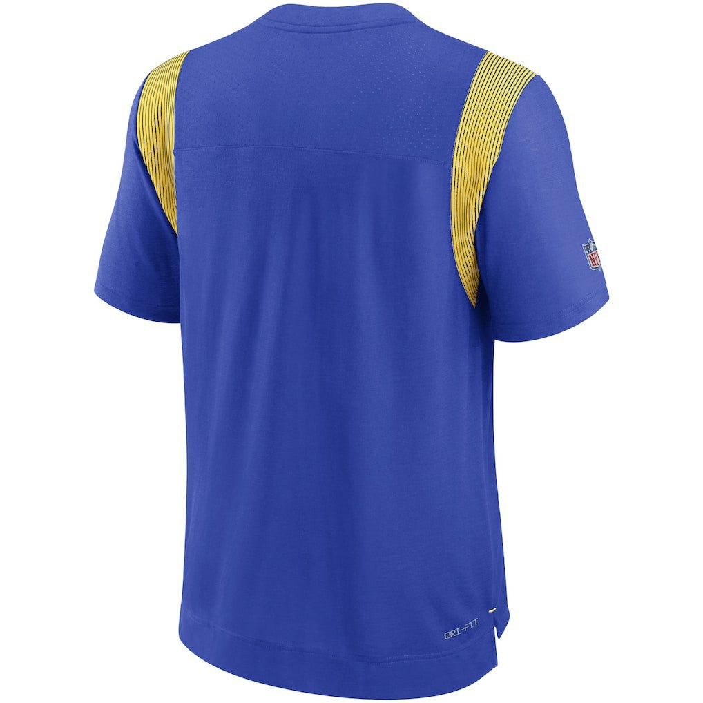 Nike Los Angeles Rams Sideline Tonal Logo Performance Player T-Shirt Royal