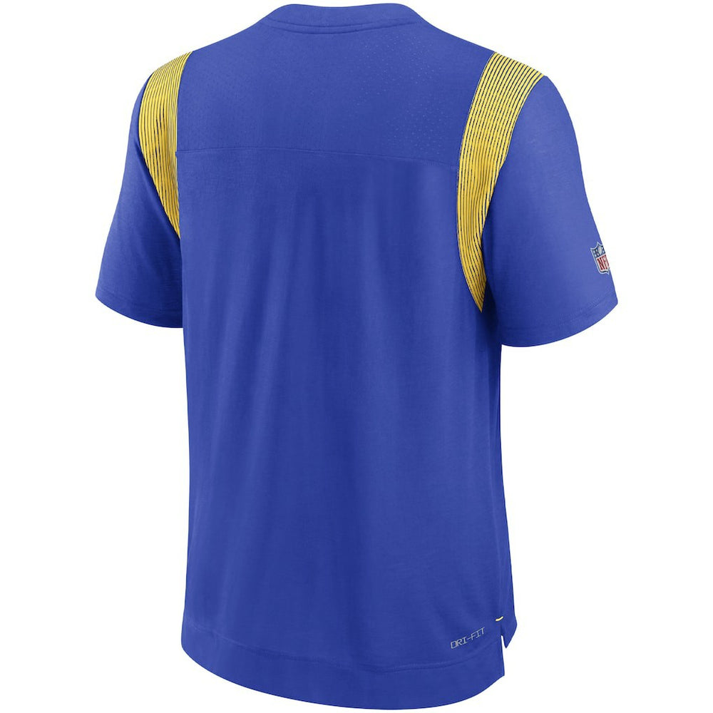 Nike Los Angeles Rams Sideline Tonal Logo Performance Player T-Shirt Royal