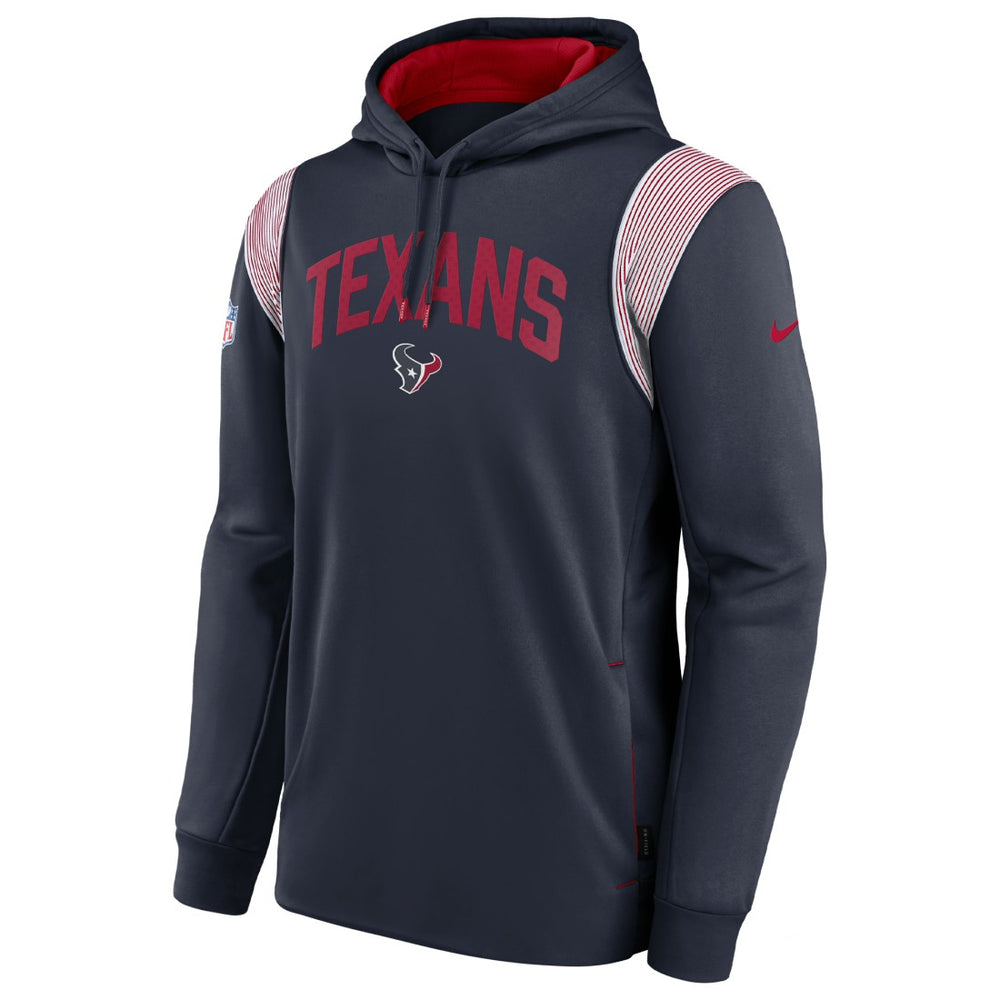 Nike Houston Texans Sideline Athletic Stack Performance Pullover Hoodie Navy