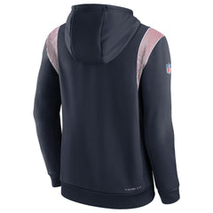 Nike Houston Texans Sideline Athletic Stack Performance Pullover Hoodie Navy
