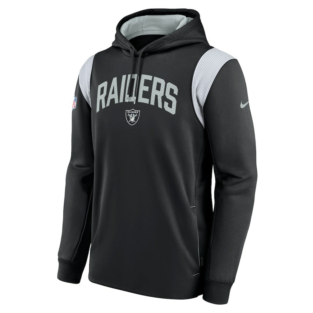 Nike Las Vegas Raiders Sideline Athletic Stack Performance Pullover Hoodie Black