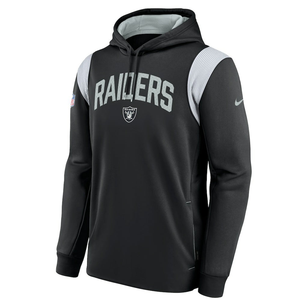 Nike Las Vegas Raiders Sideline Athletic Stack Performance Pullover Hoodie Black