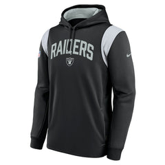 Nike Las Vegas Raiders Sideline Athletic Stack Performance Pullover Hoodie Black