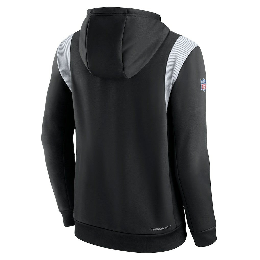 Nike Las Vegas Raiders Sideline Athletic Stack Performance Pullover Hoodie Black