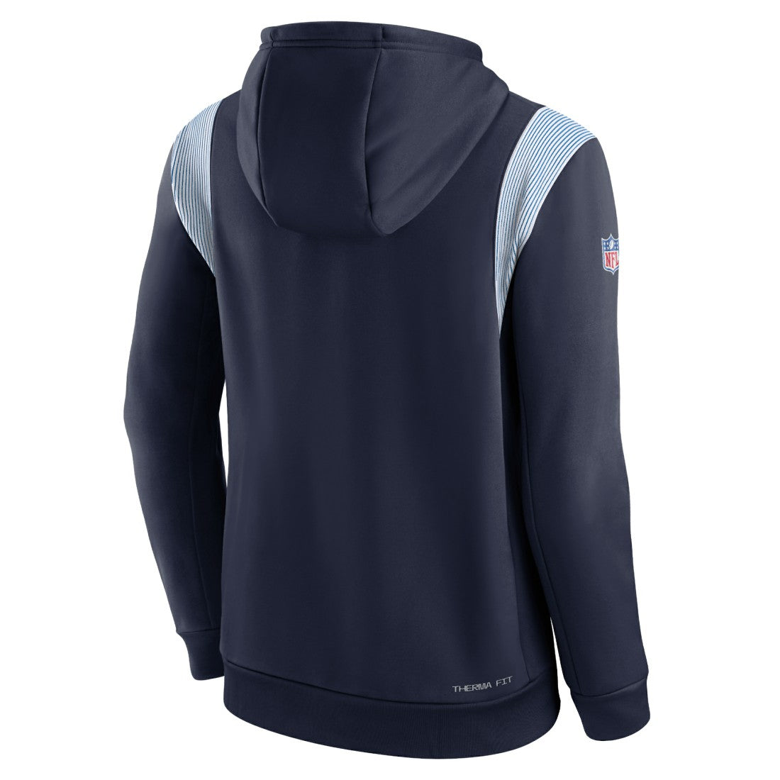 Nike Tennessee Titans Sideline Athletic Stack Performance Pullover Hoodie Navy