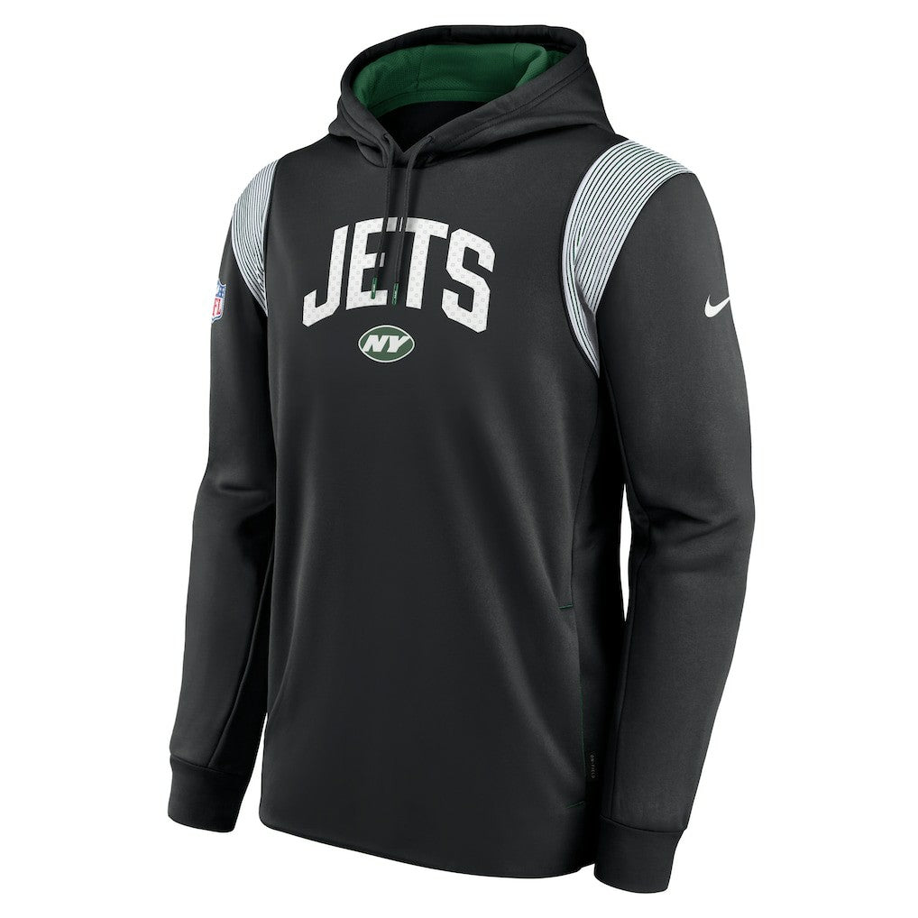Nike New York Jets Sideline Athletic Stack Performance Pullover Hoodie Black
