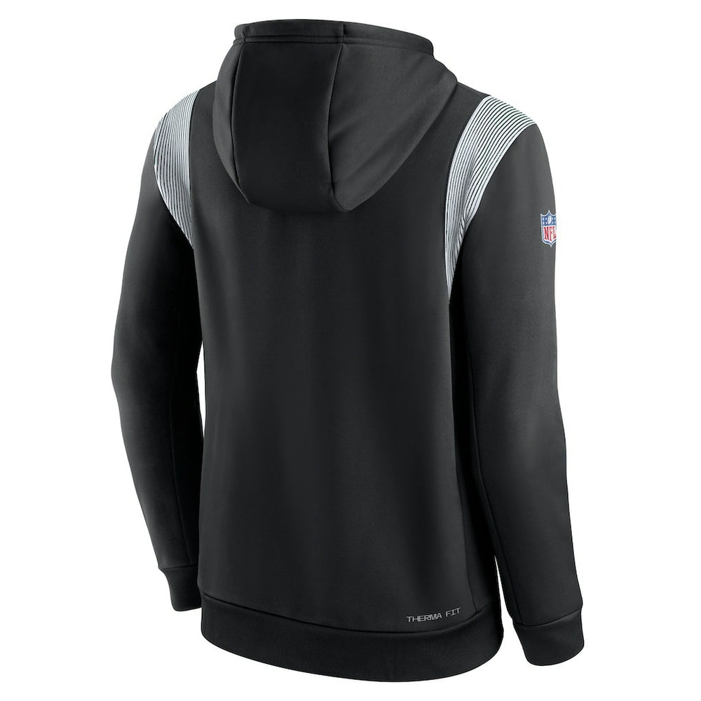 Nike New York Jets Sideline Athletic Stack Performance Pullover Hoodie Black