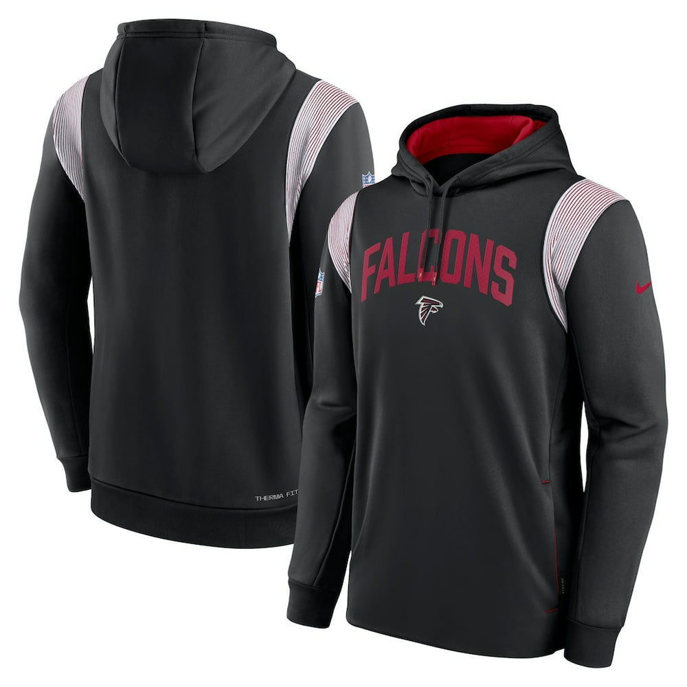 Nike Atlanta Falcons Sideline Athletic Stack Performance Pullover Hoodie Black