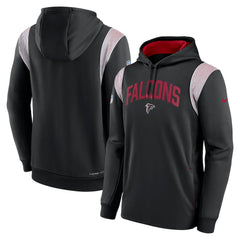 Nike Atlanta Falcons Sideline Athletic Stack Performance Pullover Hoodie Black