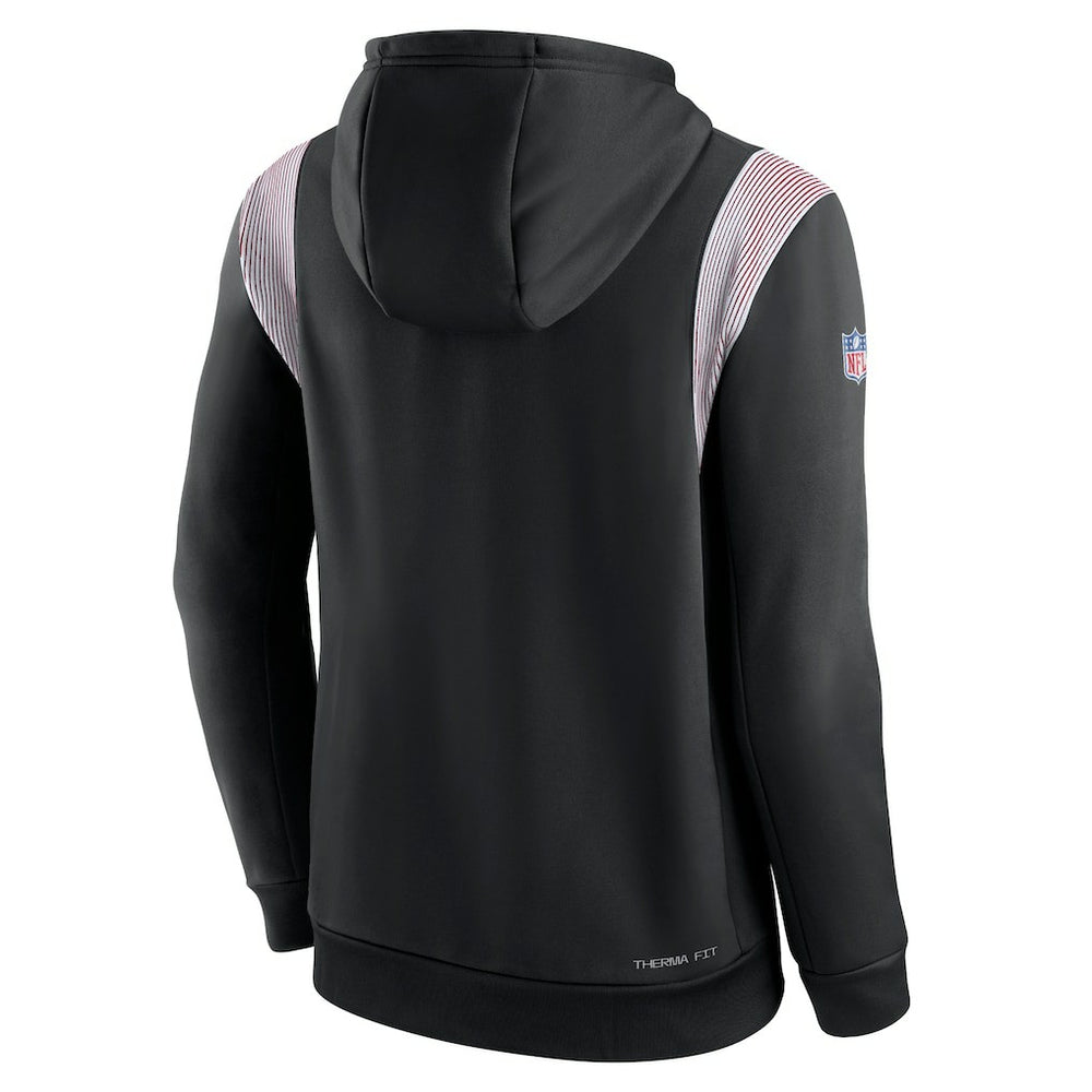 Nike Atlanta Falcons Sideline Athletic Stack Performance Pullover Hoodie Black