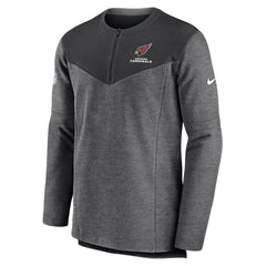 Nike Arizona Cardinals Sideline Lockup Performance Quarter-Zip Top Charcoal